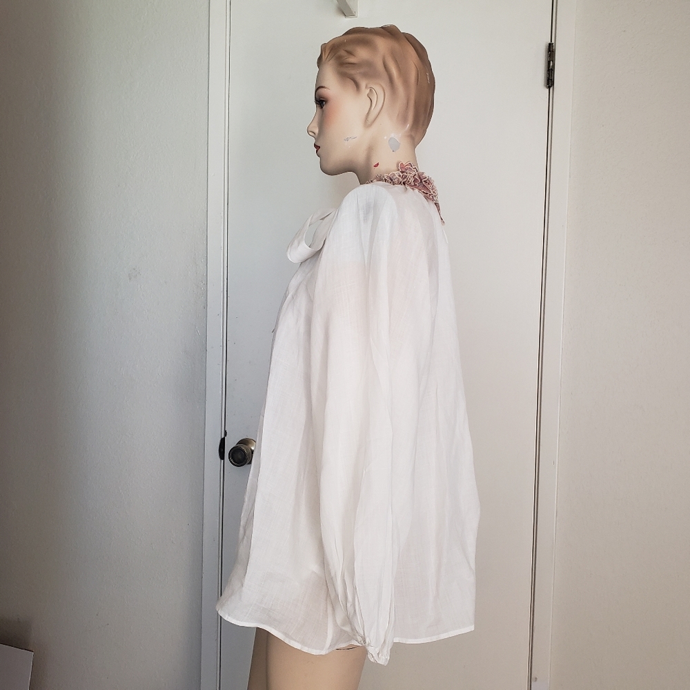 Zimmermann white 3D floral top size 0 - Picture 3 of 7